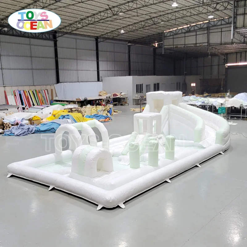 New Fashion Water Park Inflatable Playground Soft Play Equipment Ball Pool Obstacle Race Suitable for Kids Activities Party