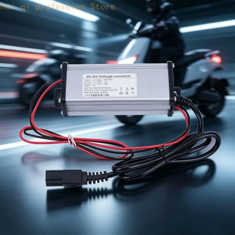 3-poliges Eingangsnetzteil für die Verkabelung von Elektrorollern und Motorrädern, 36 V bis 96 V Eingang, 12 V 20 A Ausgang – Detail 7
