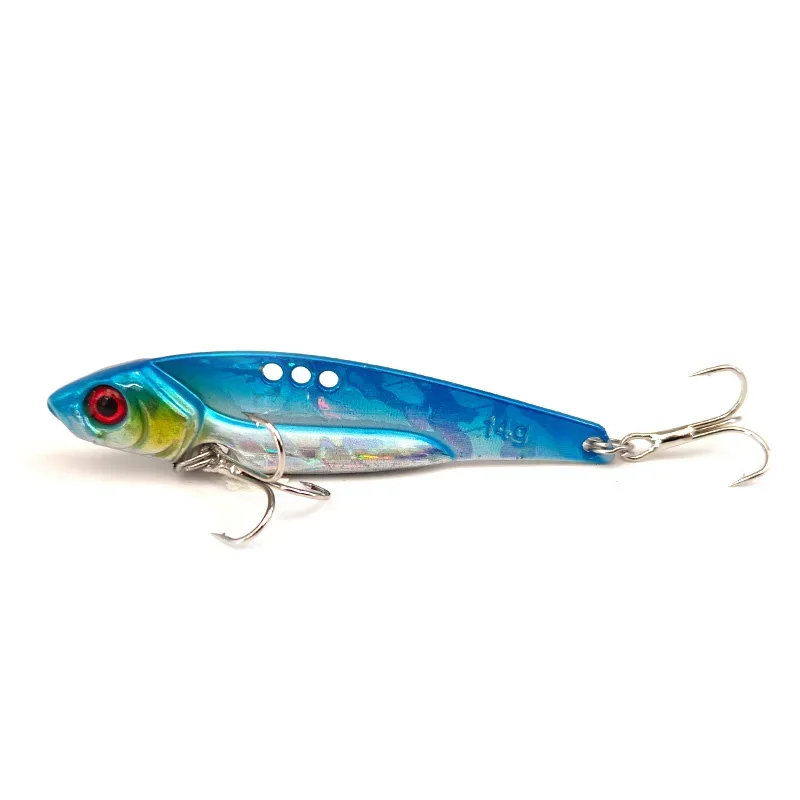 VIB Angelköder, 7–18 g, Klinge, Metall, sinkender Spinner, Vibrationsköder, Swimbait, Pesca für Barsch, Hecht, Barsch, Pesca, Kurbelköder
