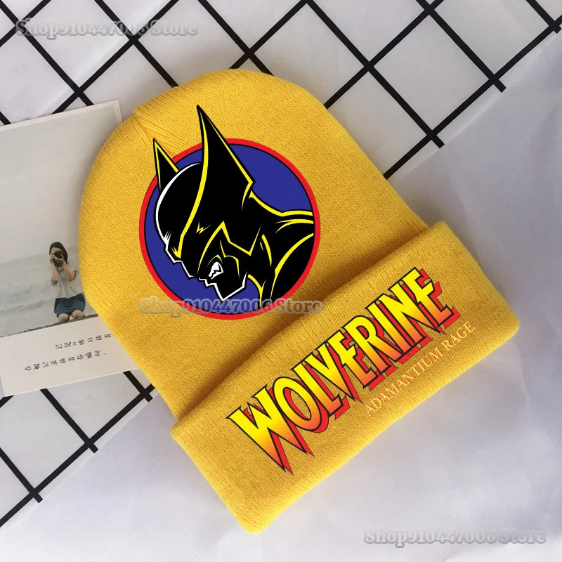 Deadpool & Wolverine Knnited Hats Men Women Beanies Winter Ski Skullies Warm Apparel Accessories Marvel Fashion Knitting Caps