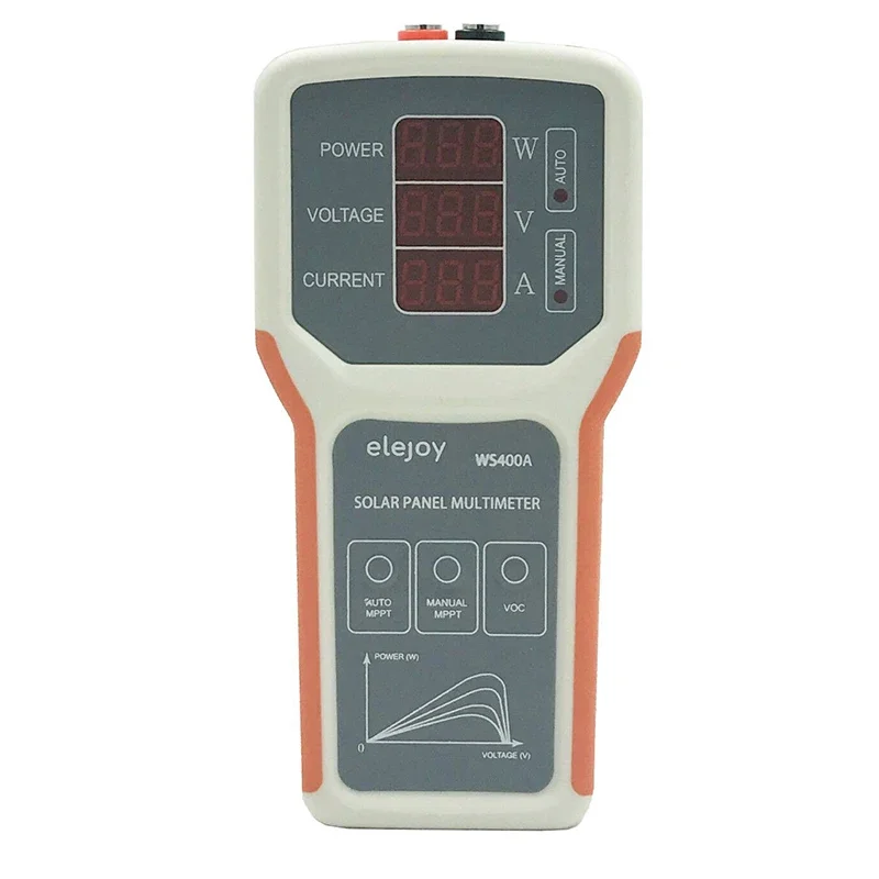 WS400A LED Smart MPPT Solar Panel Pv Tester Multimeter Energy Systems Solar Panels VOC Test Power Meter Voltage Current Meter