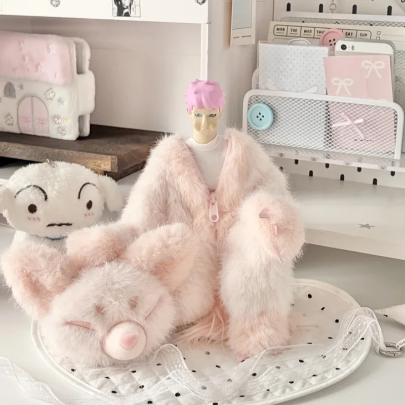 

Goon 30cm Standing Action Figure Doll Clothes Winter Fuzzy Fox Style Plush Onesie For Stuffed Rabbit Dolls And Humanoid Figures