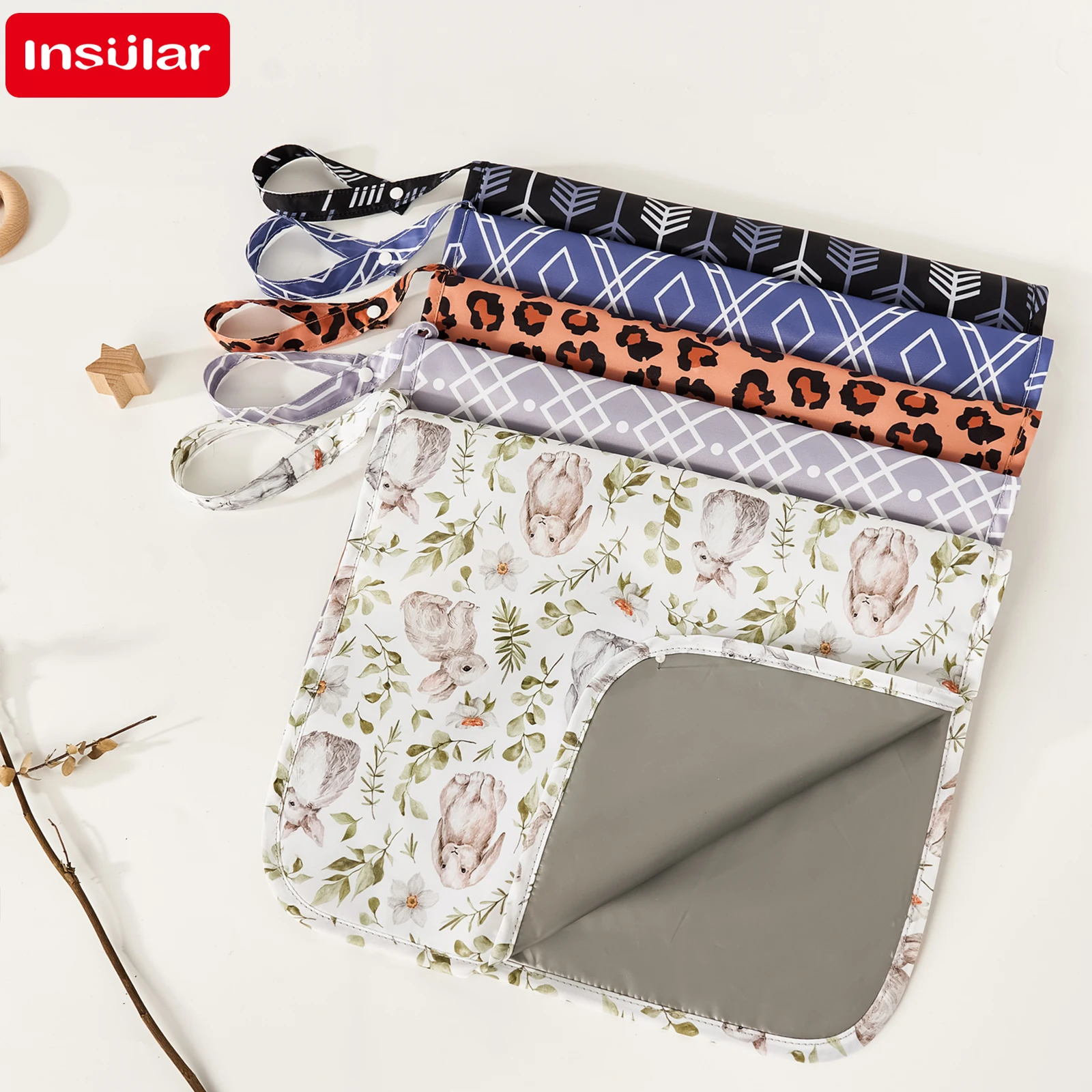 Faltbare, wasserdichte Wickelunterlage, tragbare Reisewickelmatte für Neugeborene, weiche, strapazierfähige Wickelunterlage für unterwegs