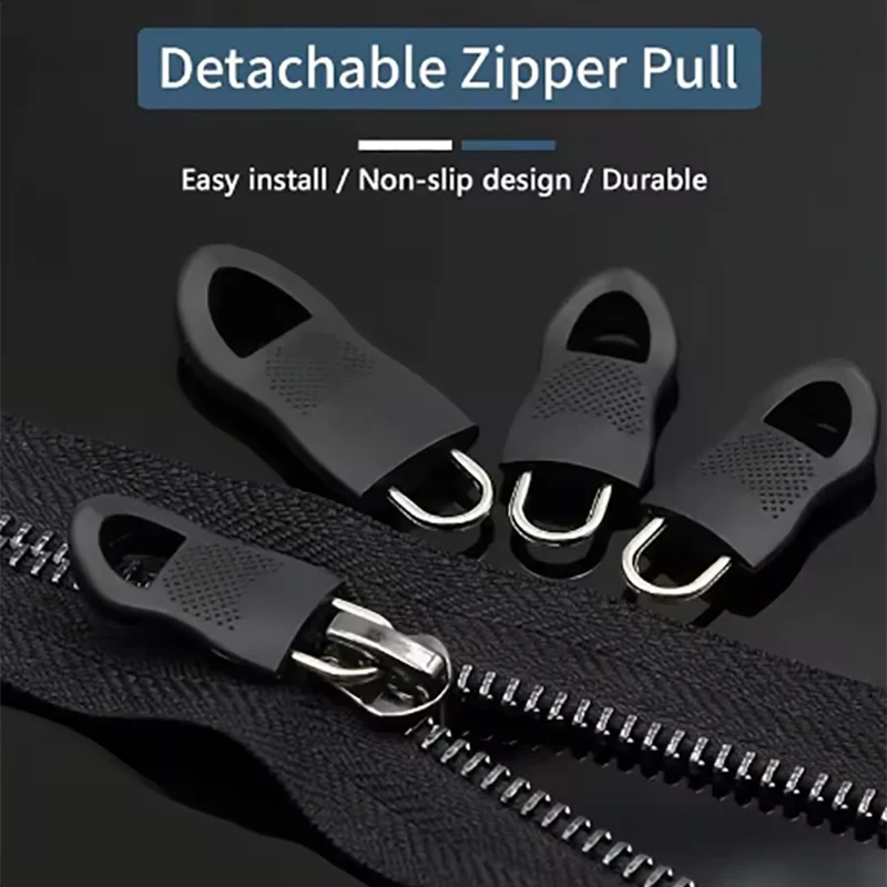 16/8Pcs Replacement Zipper Pull Puller For Clothing Zip Fixer For Travel Bag Suitcase Backpack Zipper Pull Fixer For Tent