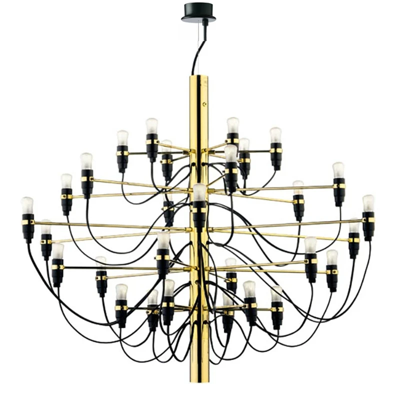 New Chandelier 50 Heads Gold Silver Pendant Lights Living Room Hotel Bedroom Decor Kitchen Suspension Lamp YX100MT