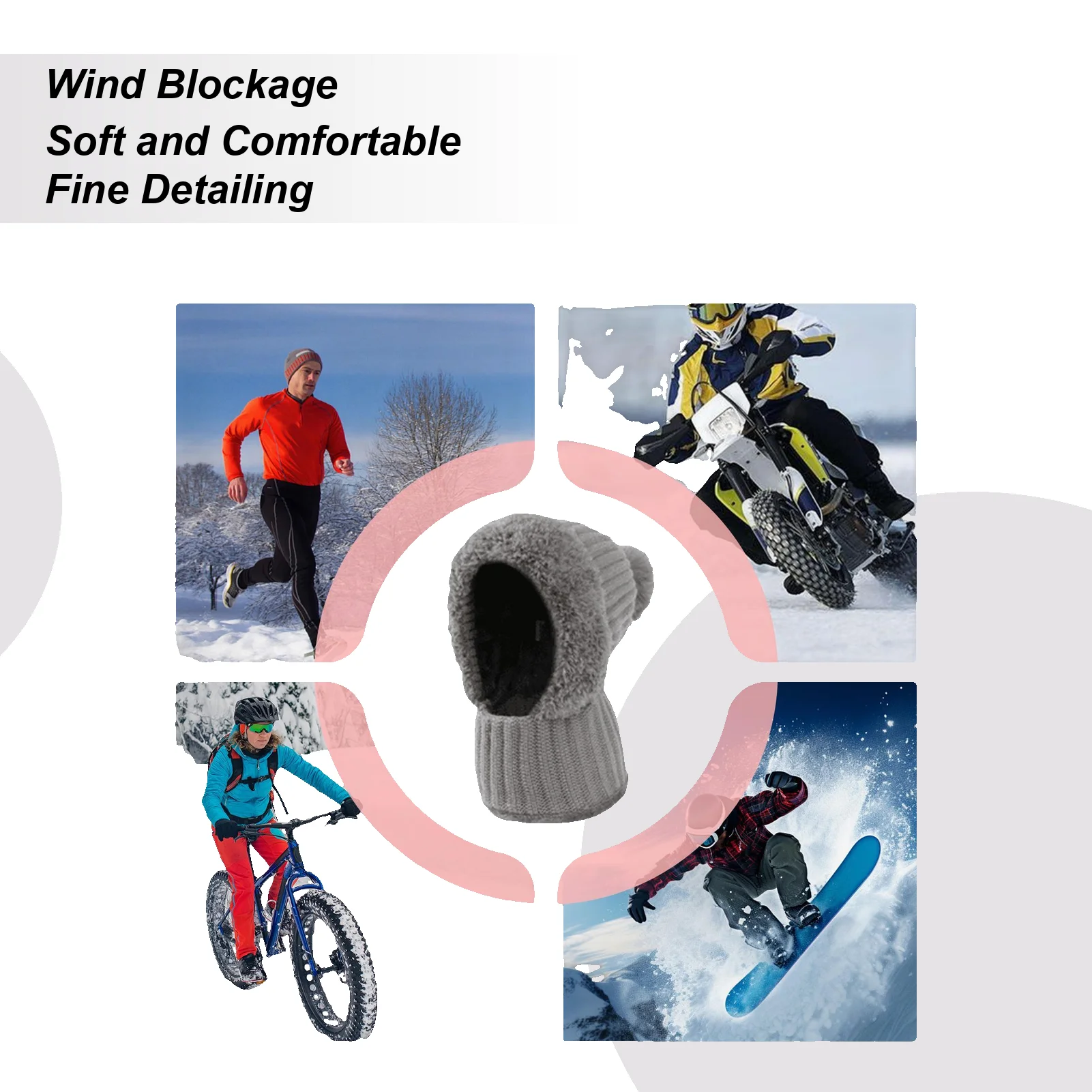 

Winter Hat Cold Weather Beanie With Neck Gaiter Fleece Lining Knit Warm Hat With Ear Flaps For Cold Weather Autumn Hiking Travel