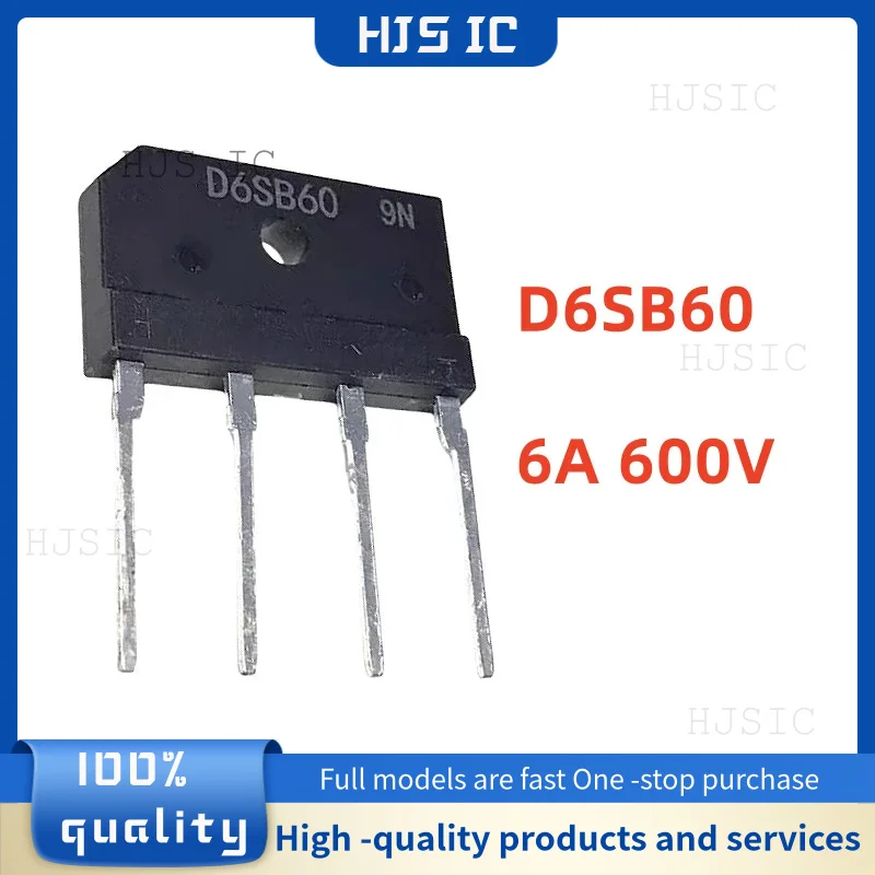 10PCS NEW D4SB80 D4SB60 D5SB80 D5SB60 D6SB80 D6SB60 / Bridge rectifier Bridge stack Rectifier Bridge Flat bridge Flat foot