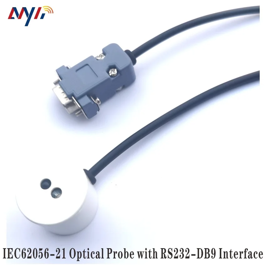 Near Infrared DB9 RS232 IR Optical Magnetic Adapter STS DLMS IEC62056-21 IEC1107 Smart kWh Meter Optical Probe