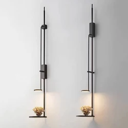 Special Creative Wall Light Black Metal Atmosphere Lamp Minimalist Sconce For Parlor Bedroom Hotel Dropshipping New Style