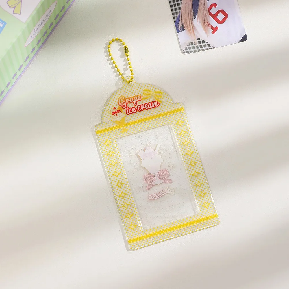 Card Sleeve Three Inch Transparent Sleeve PVC Sleeve PVC Display Pendant For Daily Use Travel For Girls
