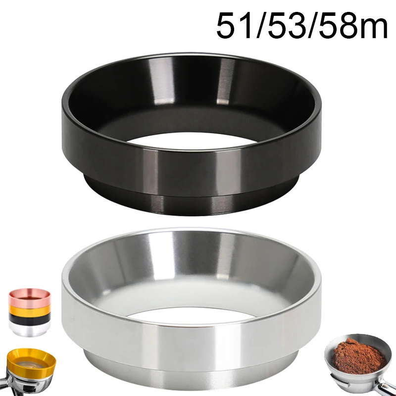 Image of Intelligenter Aluminium-Dosierring für Kaffeepulver, Espresso-Barista-Werkzeug für 51/53/54/58MM Profilter Kaffeestampfer