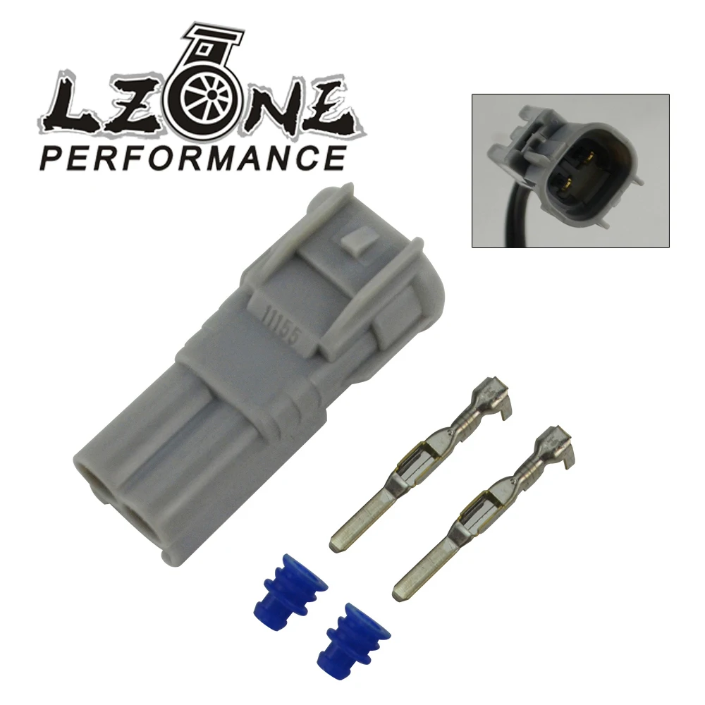 

Gray 2 pin 2-Way waterproof auto connector(2.2)male,efi plug,including terminals and seal waterproof plug 90980-11155