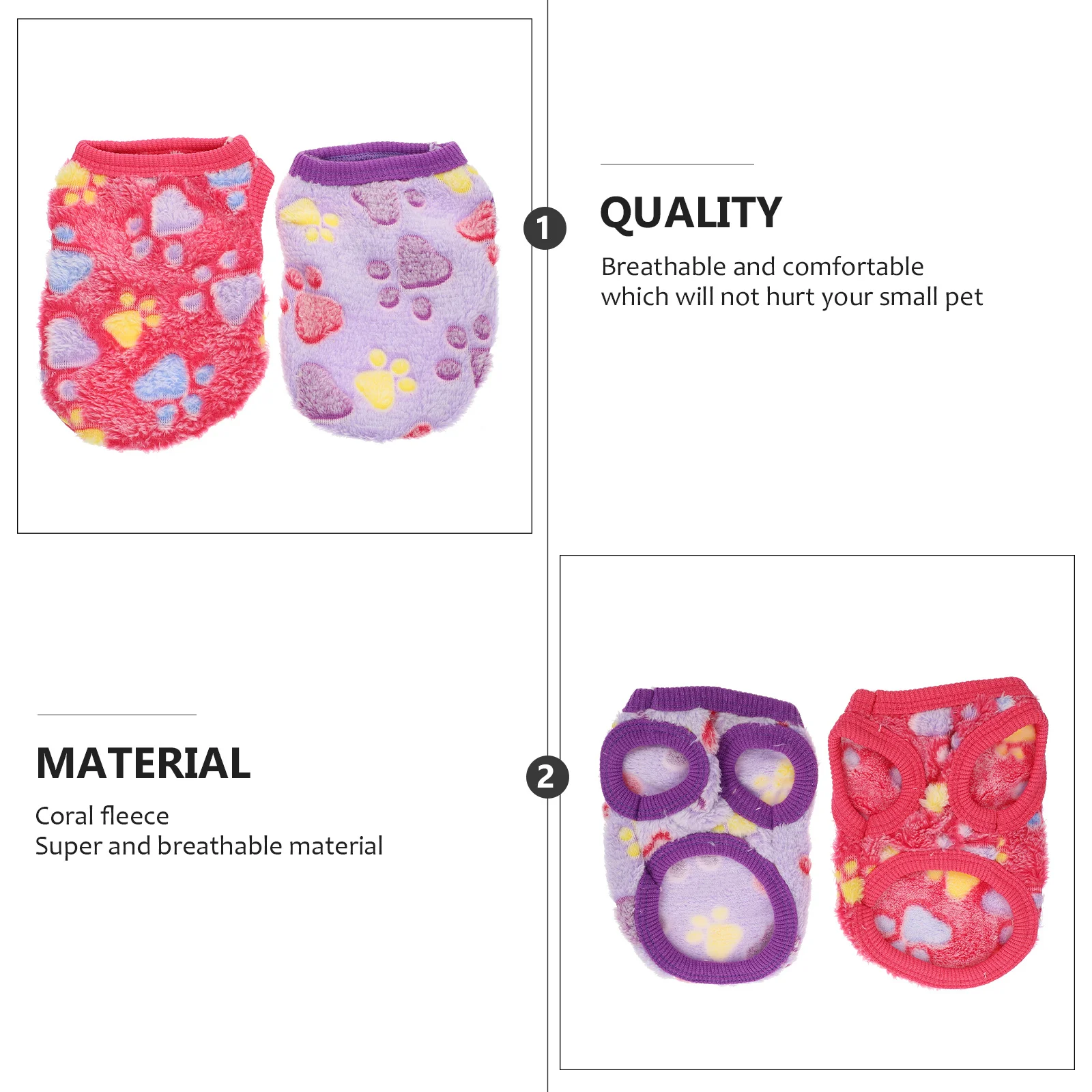 

2Pcs Dog Clothes Rabbit Cosplay Costume Bright Color Bunny Vests Party Pet Apparel Photography Prop Rabbit Clothes