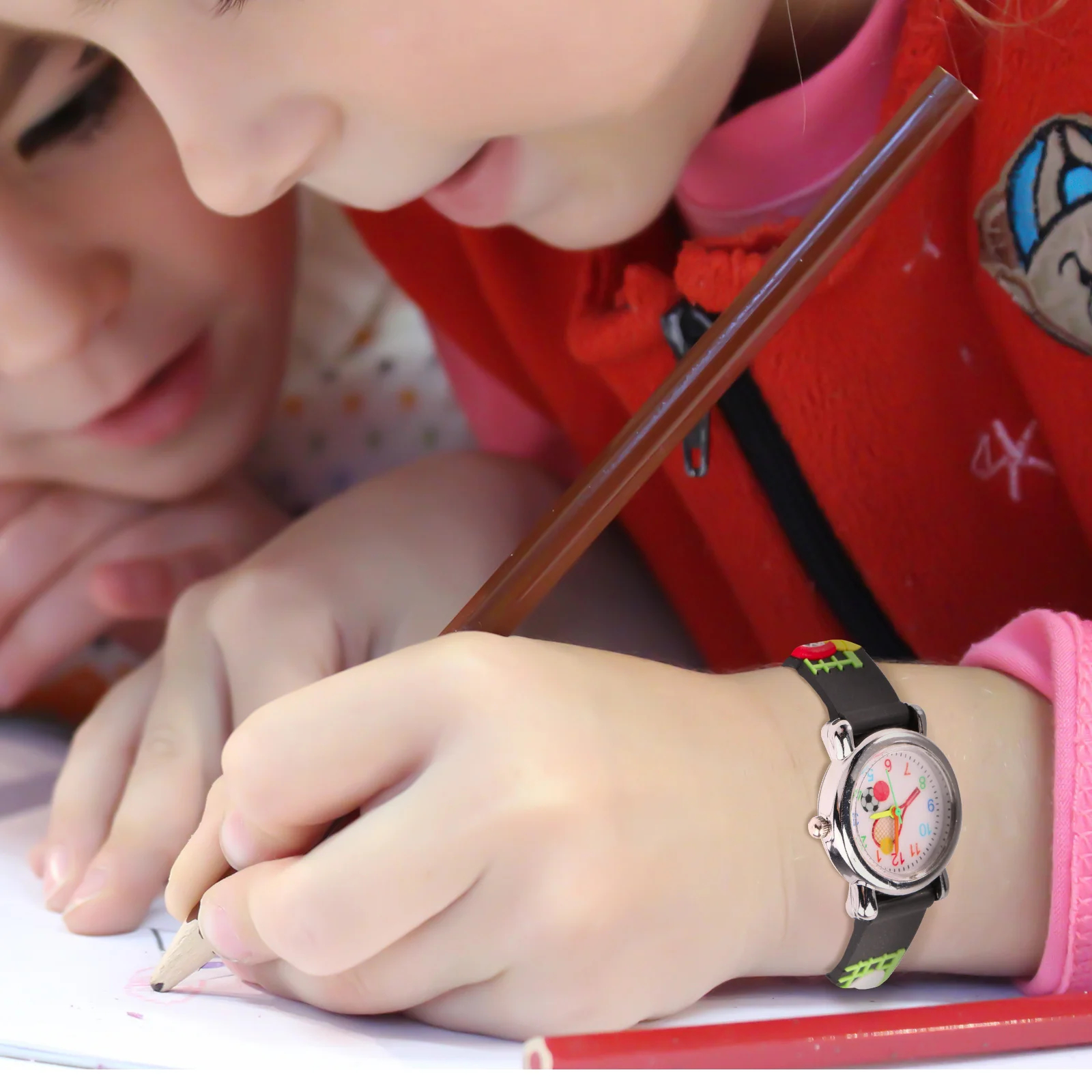 3D Cartoon Children Quartz Tennis Watch Comfortable Adjustable Strap Boys Girls Sports Outdoor Wristwatch Kids Watch