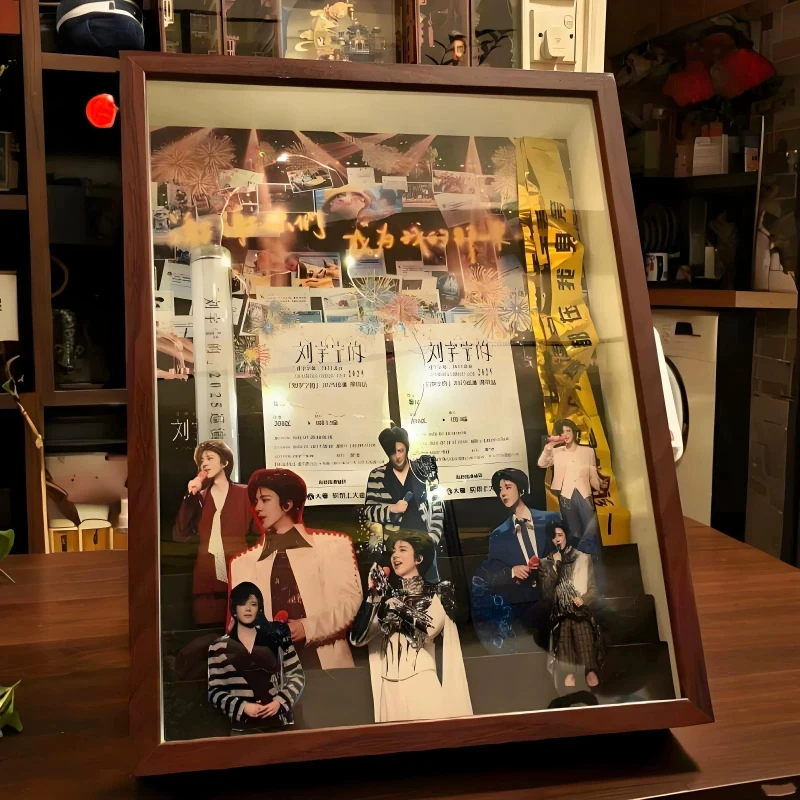 

Star concert glow stick storage box, star ticket peripheral commemorative frame