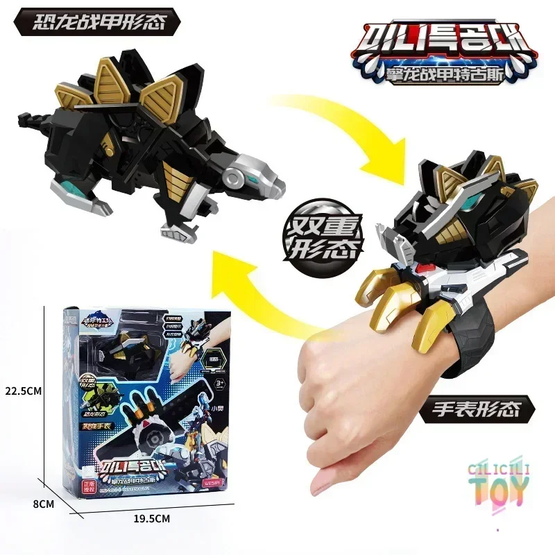 متوفر في المخزون Miniforce X ساعة لعبة سوبر ديناصور قوة Mecha تشوه روبوت المفضلة لعبة الصبي المنقولة لعبة مجسمة هدية مخصصة