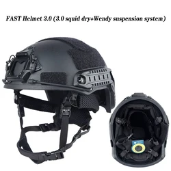 Casco balístico de alta calidad Kevlar, casco táctico balístico ACH de corte alto, casco balístico con almohadilla de suspensión NIJ IIIA FAST Wendy