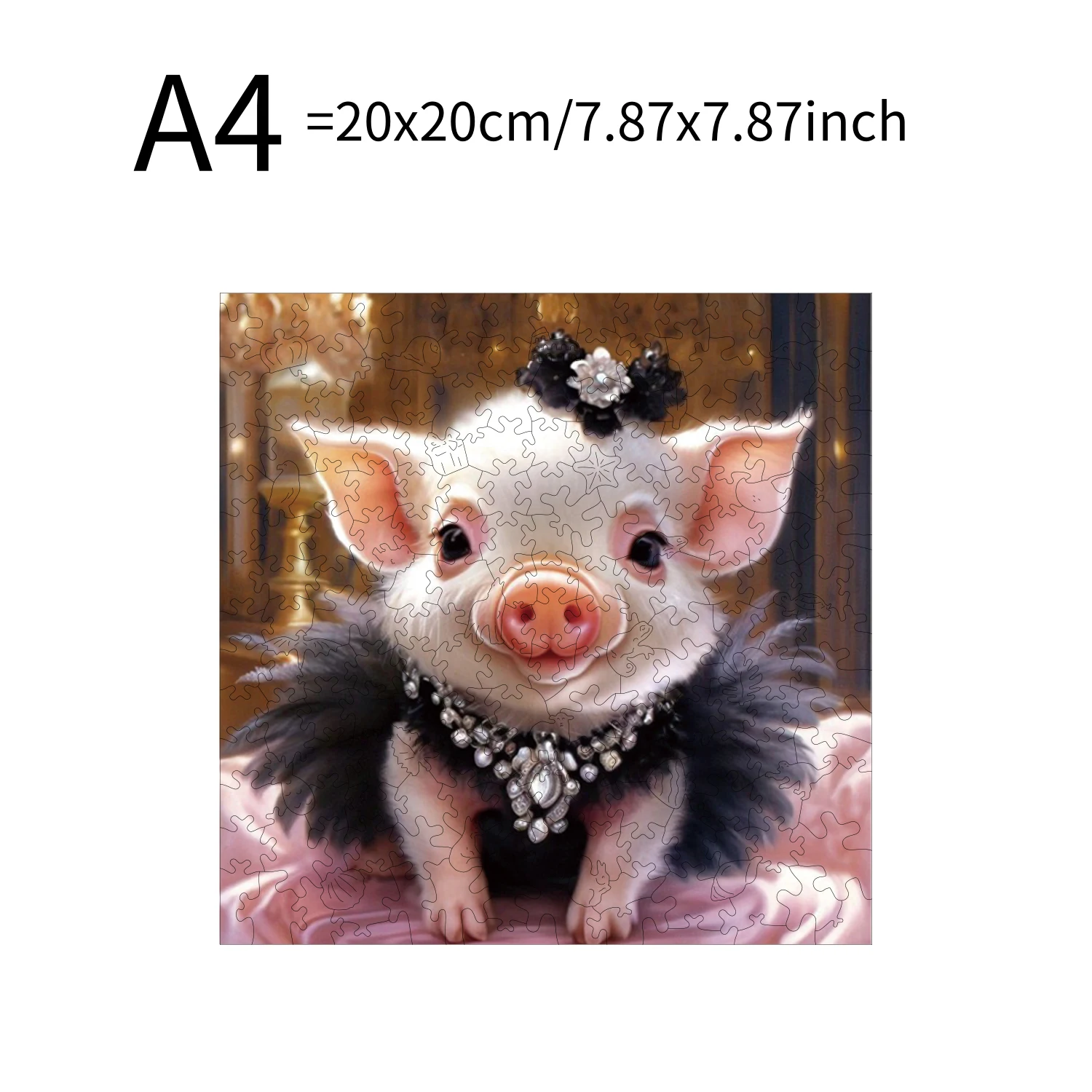 Schwein Nilpferd Tierpuzzles Hochwertiges Puzzle Holzpuzzle Bestes Weihnachtsgeschenk