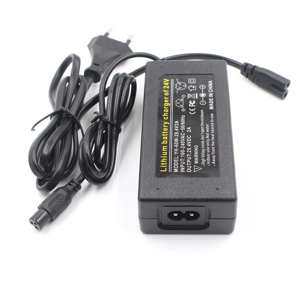 1PCS 29.4V 2A 7 Series 18650 Lithium Battery Charger 29V 2A Charger 24 V Standard Battery Pack Charger