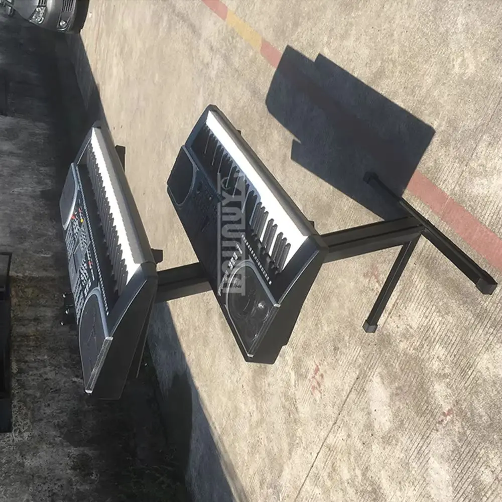 

Металлическая подставка для электронного синтезатора/клавишных инструментов 2026 года, трехъярусная, регулируемая по высоте