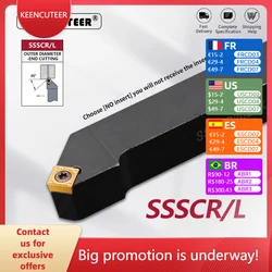 SSSCR1212 SSSCR1616 SSSCR2020 SSSCR2525 SSSCR3232  External Turning Tool SSSCR SSSCL Cutter Bar CNC Lathe Bar Turning Holder