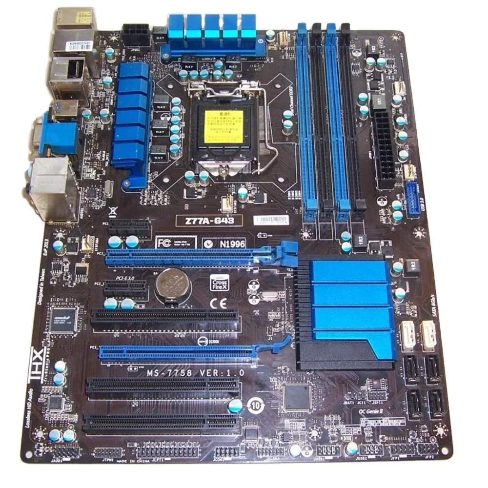 

2026 For Z77A-G43 Desktop Motherboard LGA1155 DDR3 32G SATA3 USB3.0 ATX Original Quality
