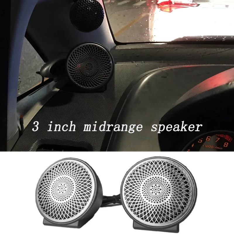 

3-Inch Car Mid-Range Speaker, Central Control Center Speaker Set, Mid-Range Tweeter