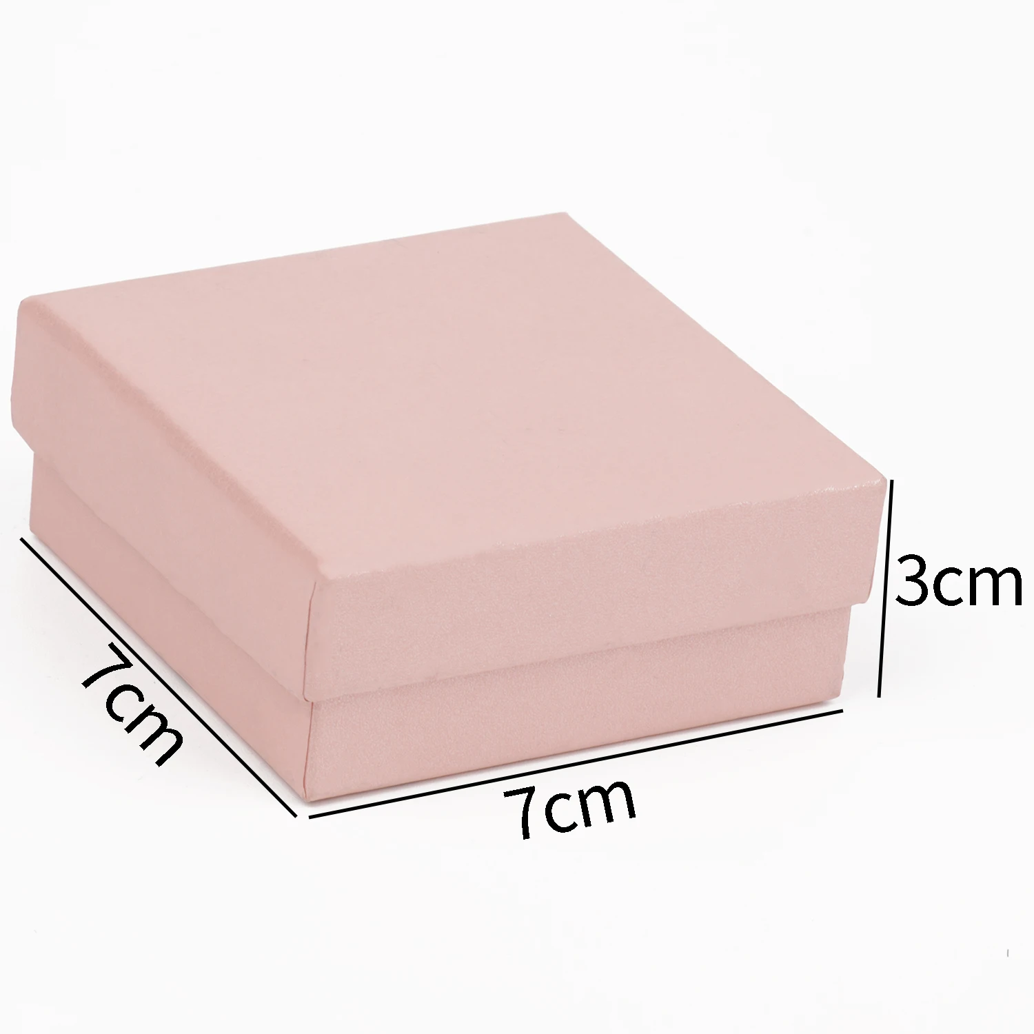 1pcs Multi Size Square Pink  Kraft Paper Packaging Box Necklace Jewelry Gifts Box Ring Earring Jewelry Gift Box Reusable Suppliy