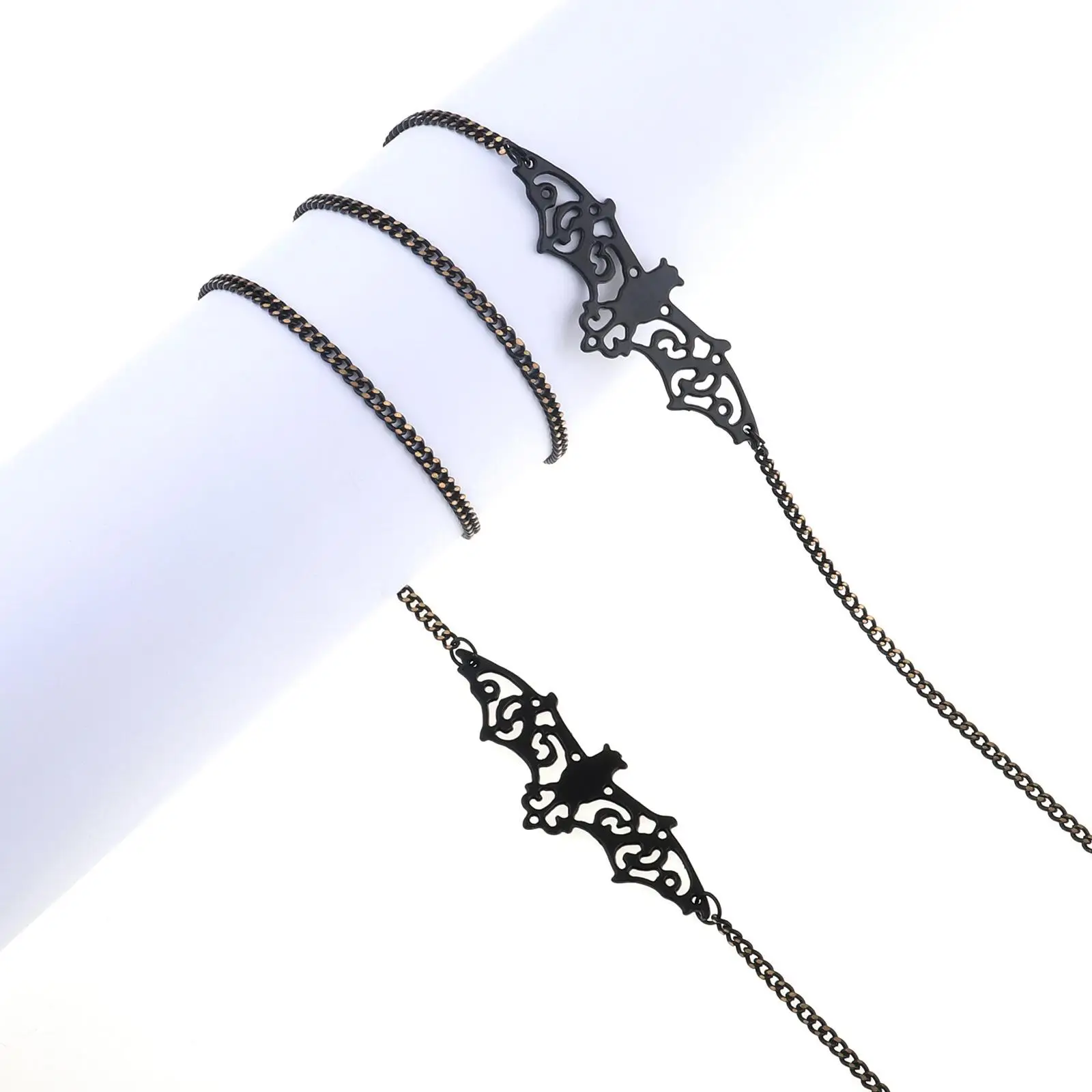 Eyeglass Chain Black Reading Eyewear Retainer Glasses Holder Strap
