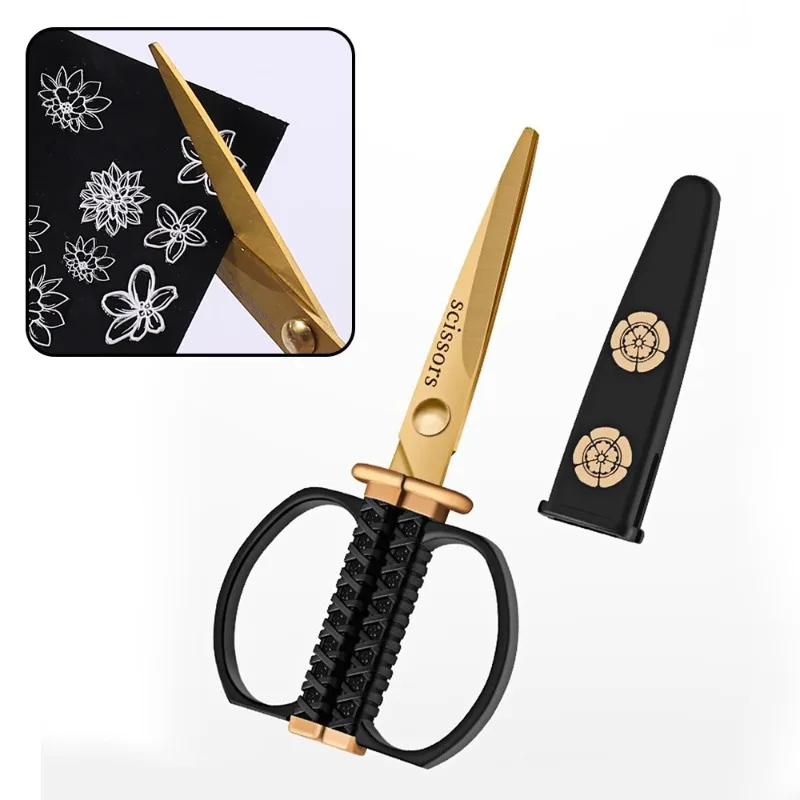 1pc Retro Thread Tailor Stainless Steel Embroidery Craft Scissors Paper Cuttings Art Designing Scissors For Sewing Scrapbooking