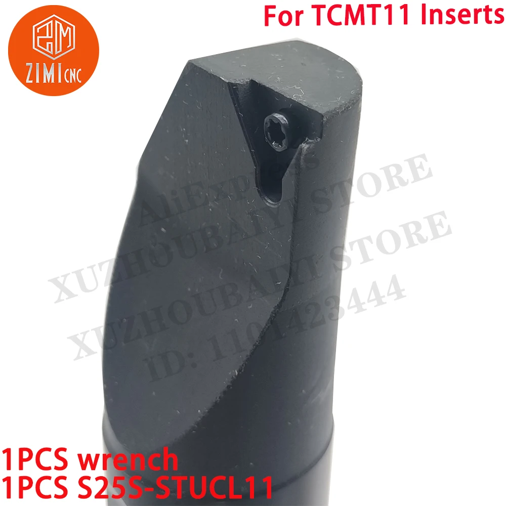 1 PZ S25S-STUCL11 Meccanica CNC portautensili interno al tornio barra noiosa Per inserti TCMT11 S25S-STUCL11 tornio per metalli Strumento per tagliare