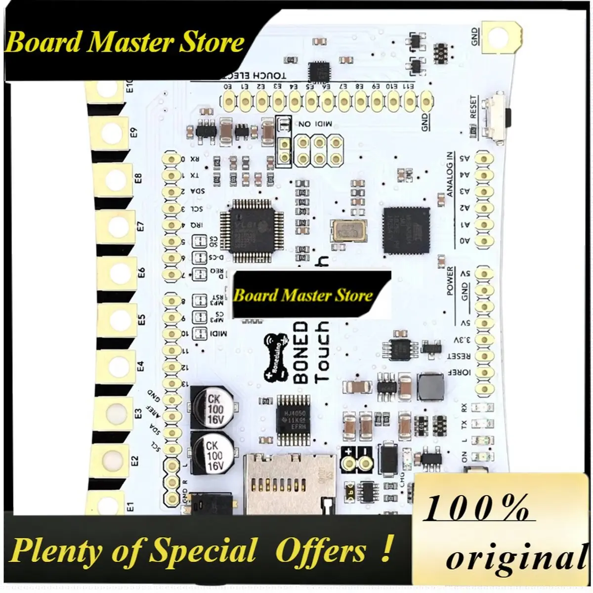 BoMaS New BONEDUINO Touch Board Bare Conductive Ink Interactive Touch MP3 Player For