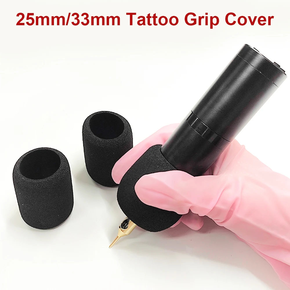 

1Pc Tattoo Grip Cover Anti Slip Memory Foam Tattoo Pen Covers For 25-33mm Diameter Portable Sponge Covers Grip Sleeves Tool