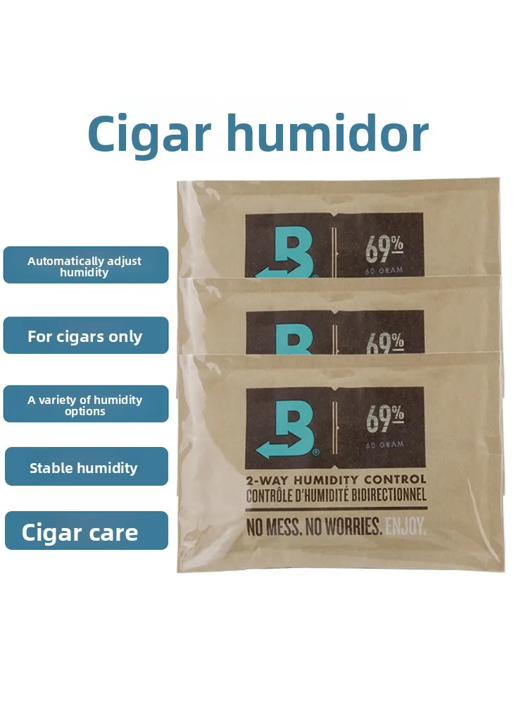

Boveda Humidity Control Cigar Moisture Pack Constant Temperature Cigar Humidification Bag 69 65 72 62 for Smoking Accessories