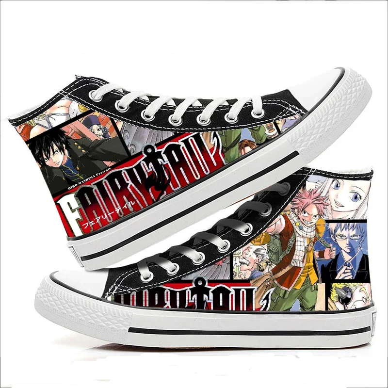 Anime Cartoon Cosplay Chaussures en toile pour hommes et femmes, High Help, DegradTail, Casual, Confortable, Étudiants, Mode