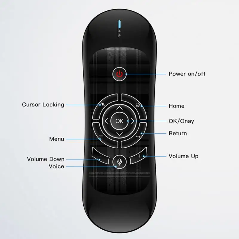 Wechip R2 2.4G Wireless Air Mouse Keyboard Motion Sense Backlight Air Mouse Touchpad Remote Control Keyboard for Android TV Box