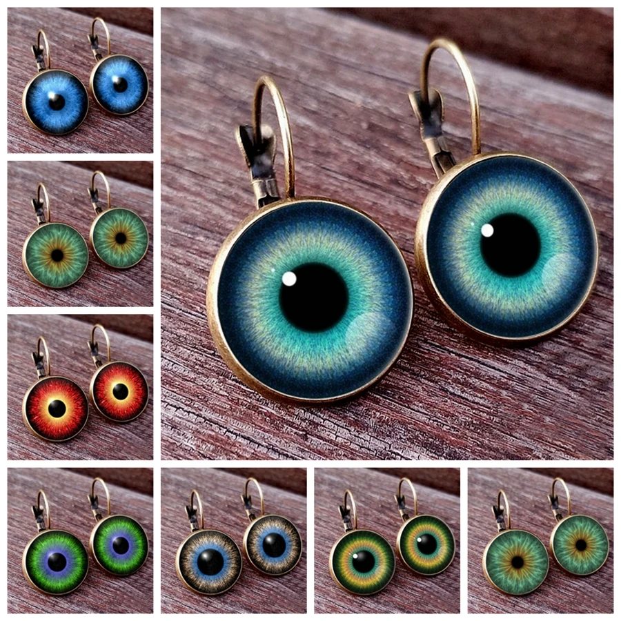 2024 Charming Pupil Earrings Macro Eye Glass Dome Earrings Special Women's Party Jewelry earring Gifts