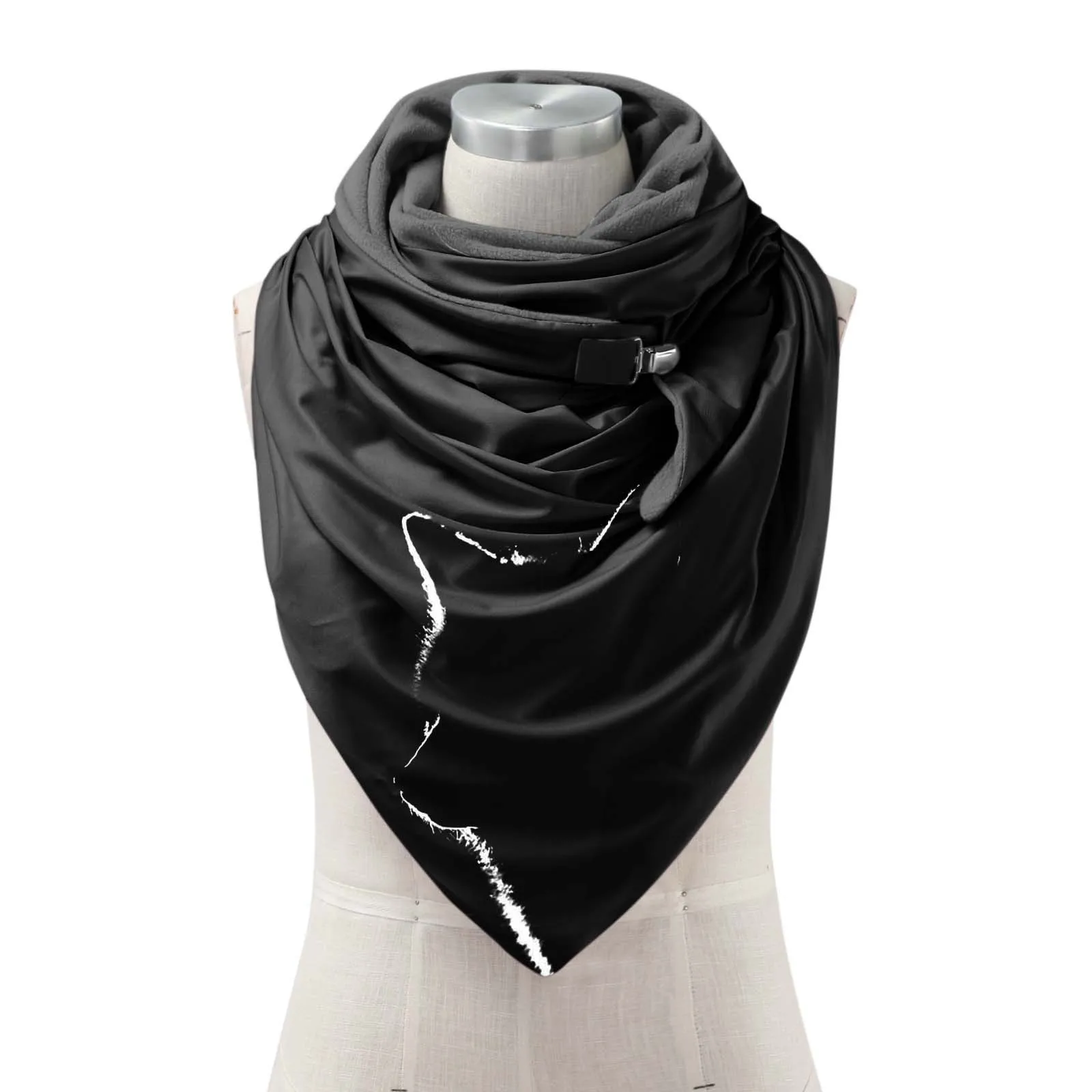 Women Fashion Scarves Button Casual Warm Printing Soft Shawls Wrap Scarf Neck Tie Women Scarf Satin Scarf Large Scarfs Summer