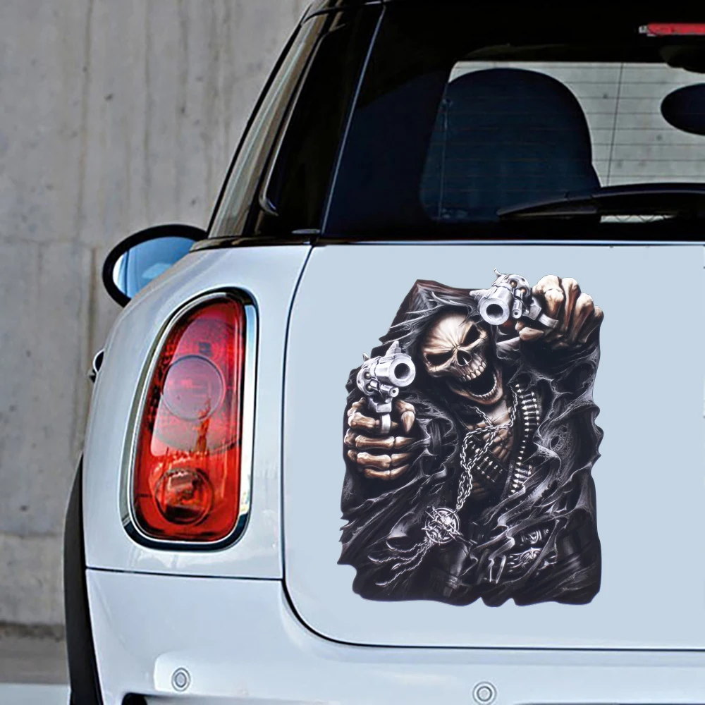 Grim Reaper Assasin Skull Wall Sticker Bonnet Hood Windowsheild Windsreen Car Truck Motorcycle Auto Vehicle Decor