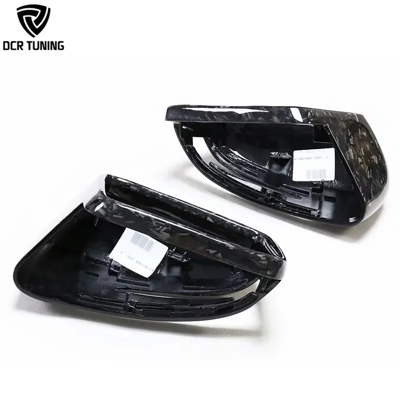 Forged Carbon Fiber Side Mirror Cover for - W212 W207 W204 W218 W176 W117 CLS CLA Rearview Mirror Shell