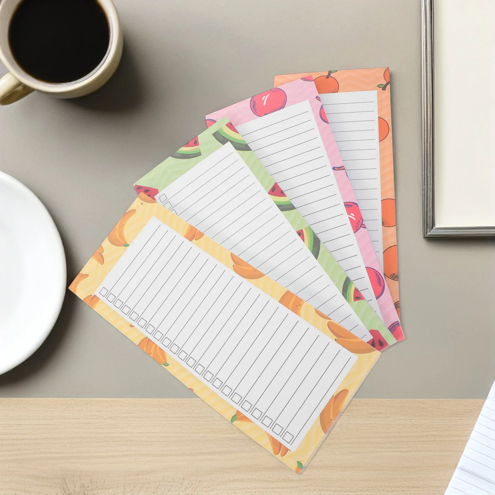 4Pcs Magnetic Grocery List Notepads Tear Off Refrigerator Notepad Planning Memo Pad Fridge Shopping Magnet Pad