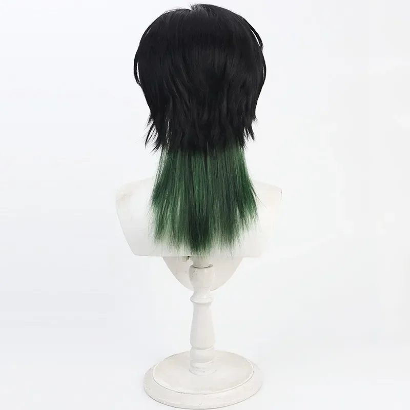 New Anime Virtual VTuber Zeal Ginjoka Cosplay Wig Green Gradient Hair Heat Resistant Synthetic Wigs Halloween Carnival Prop