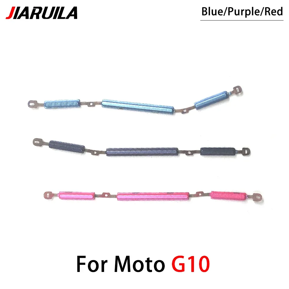 10 pezzi, pulsante laterale del volume di accensione chiave per Motorola Moto G10 G20 G30 G50 G60 G60s G31 G71 G51 G22 G32 G52 G62 G72 G13 G23 5G