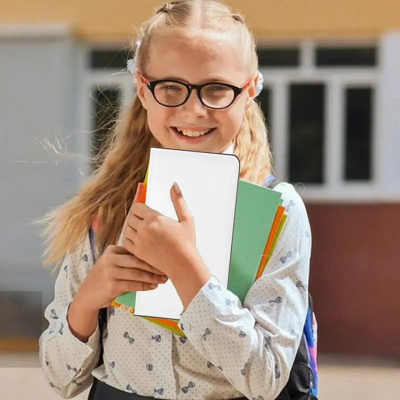 ポータブルホワイトボード手持ち消去可能なホワイトボード両面メモ帳軽量学習用品計画グループ教育用