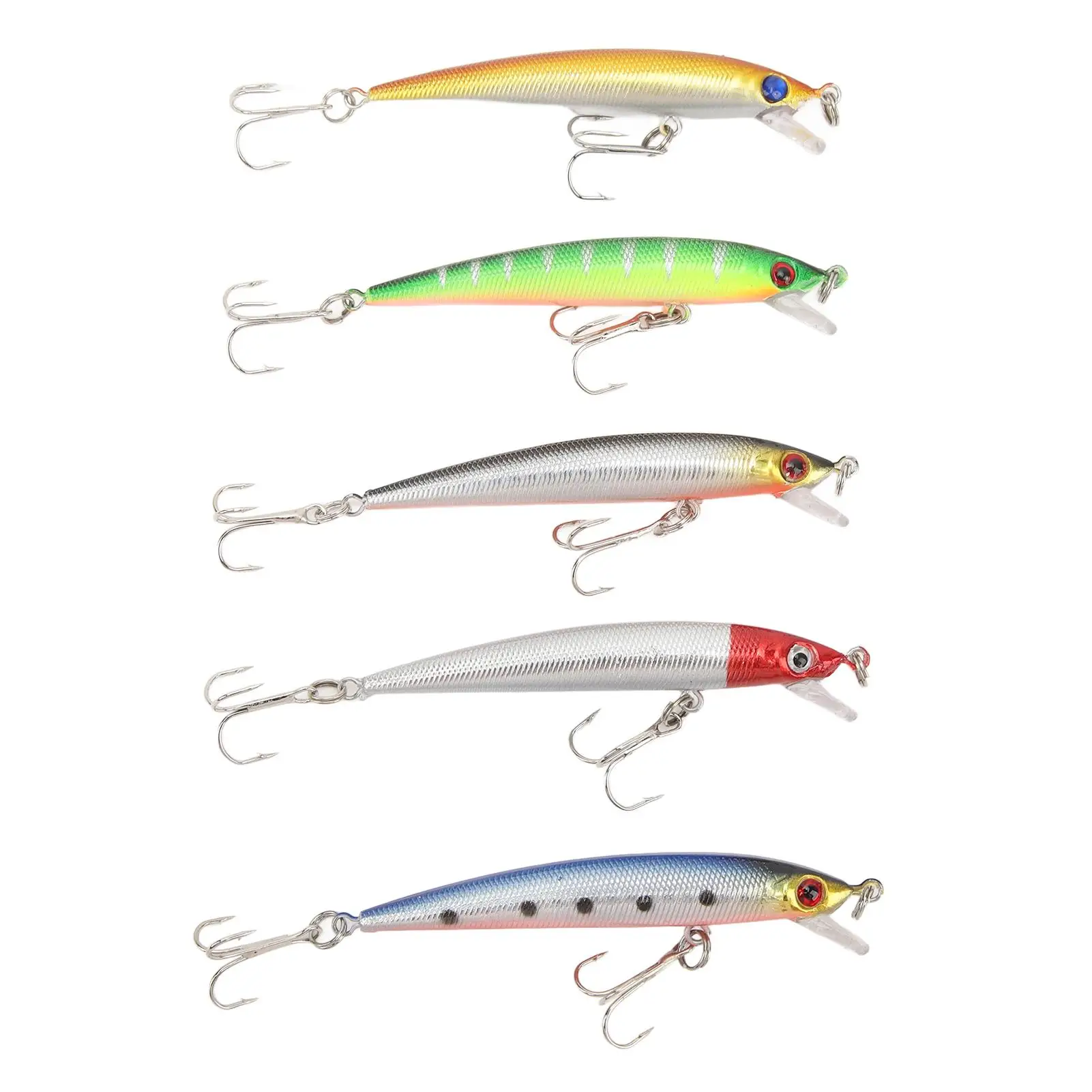 

Rustproof Fishing Lures Set with Varnished Surface & Incisive Hooks - Perfect for pike & for freshwater Fishing