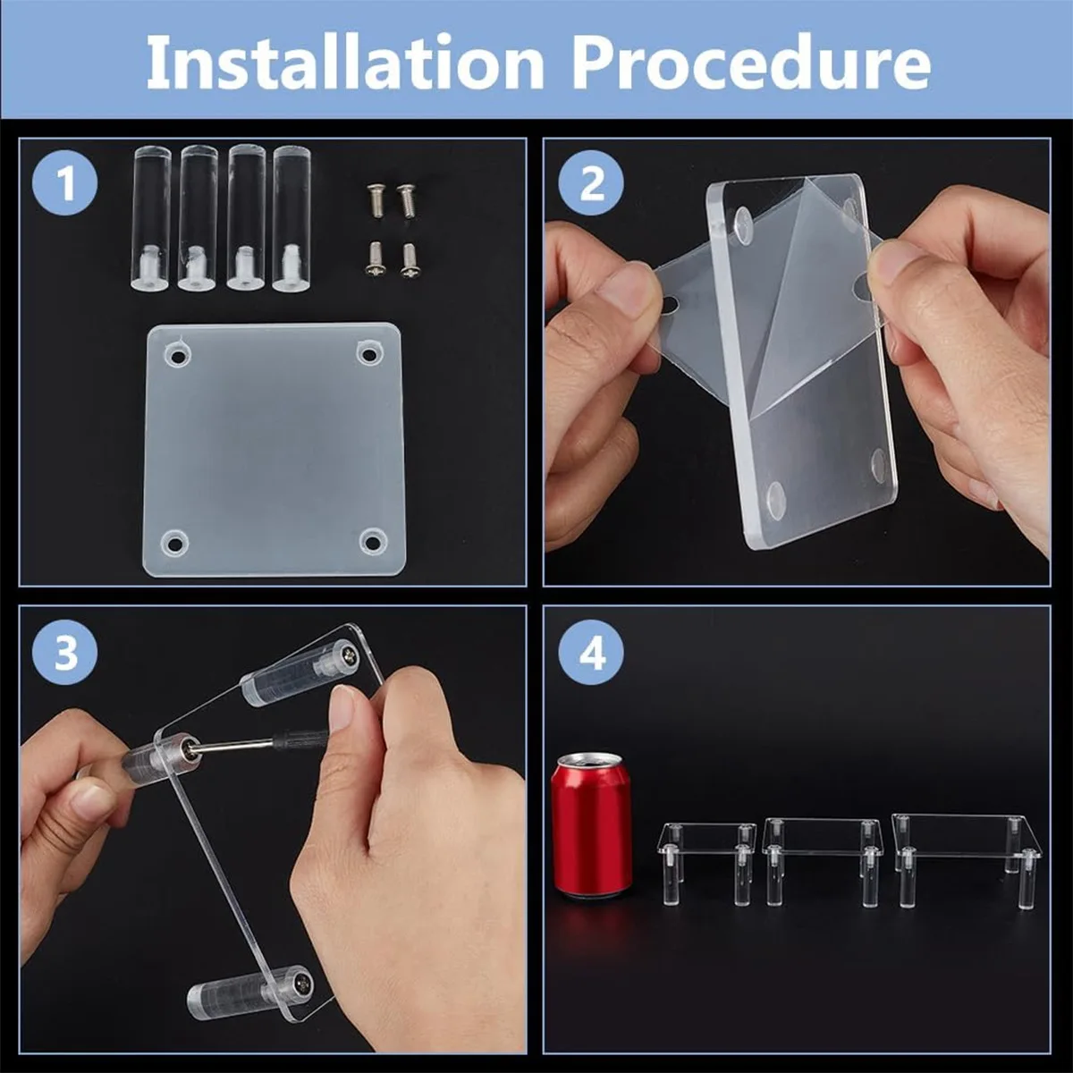 Transparent Acrylic Display Stand Perfume Display Shelf Pop Toy Storage Rack Desktop Organizer Rack Cosmetics and Jewelry Holder - Image 5