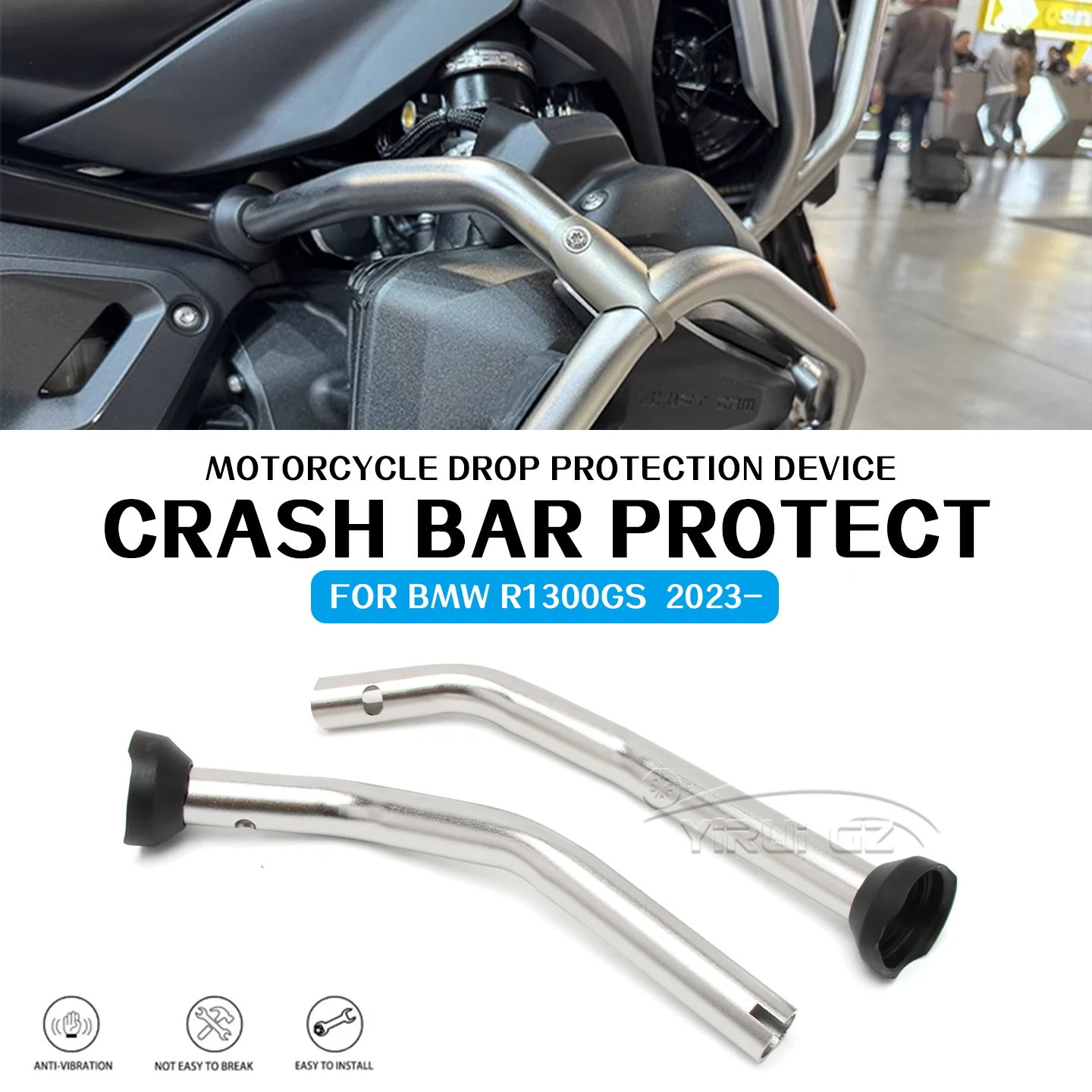 

Reinforcing Strut Crash Bar Motorcycle Engine Crash Bar Protect Original Cylinder Guard For BMW R1300GS GS1300 R 1300 GS 2023-