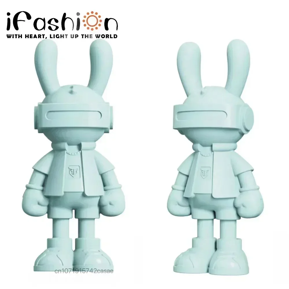 Trendy Decorations 35cm Rabbit Figurine Statue Cartoon Ornaments Sculpture  Desktop Cute Home Interior Decor Bedroom Gift Boy