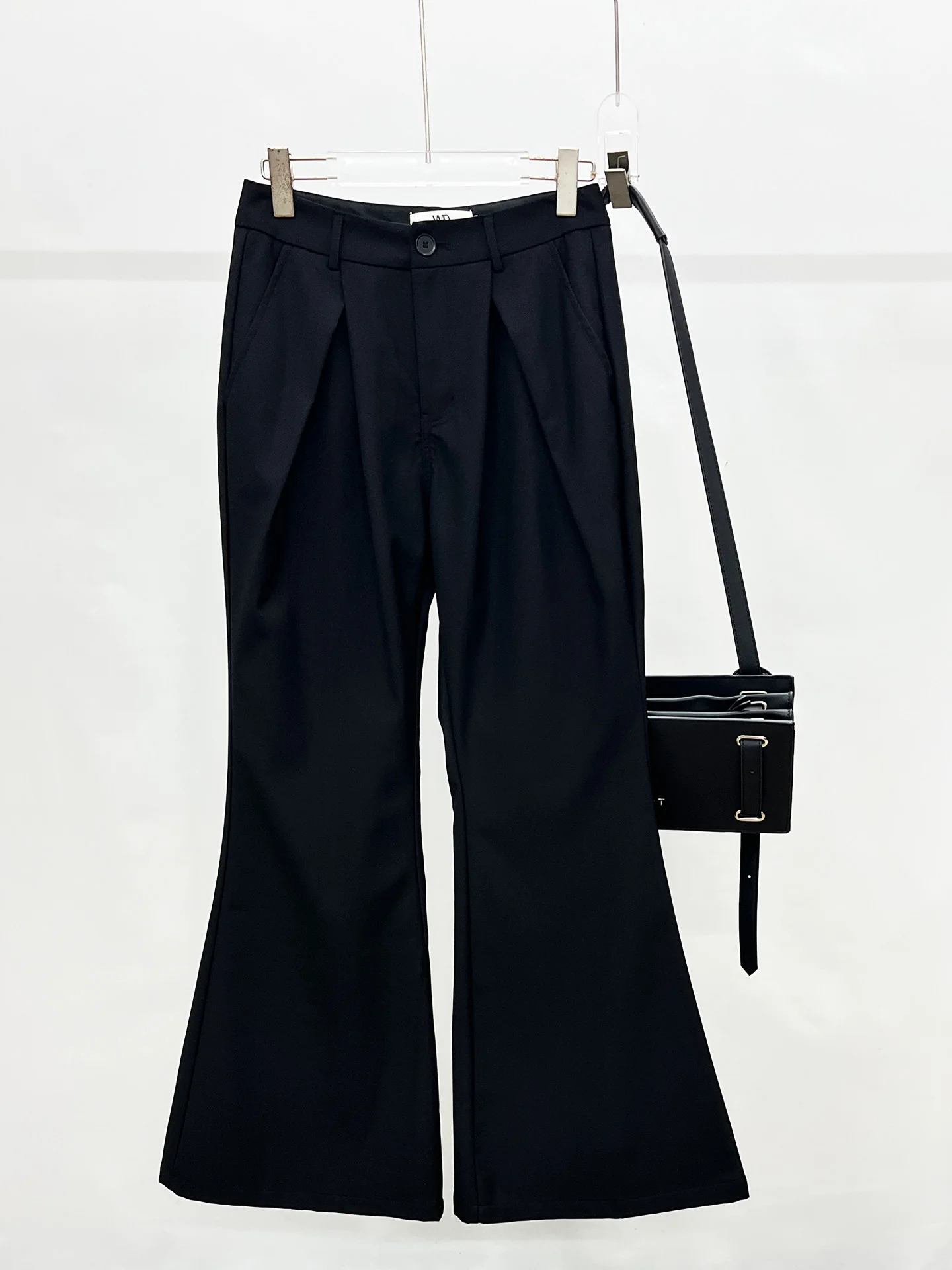 

Bla Bell Bot Men's West Pants Autumn New Sle Versatile k Series Split Drapey Floor-Length Wide Leg Trendy Casual