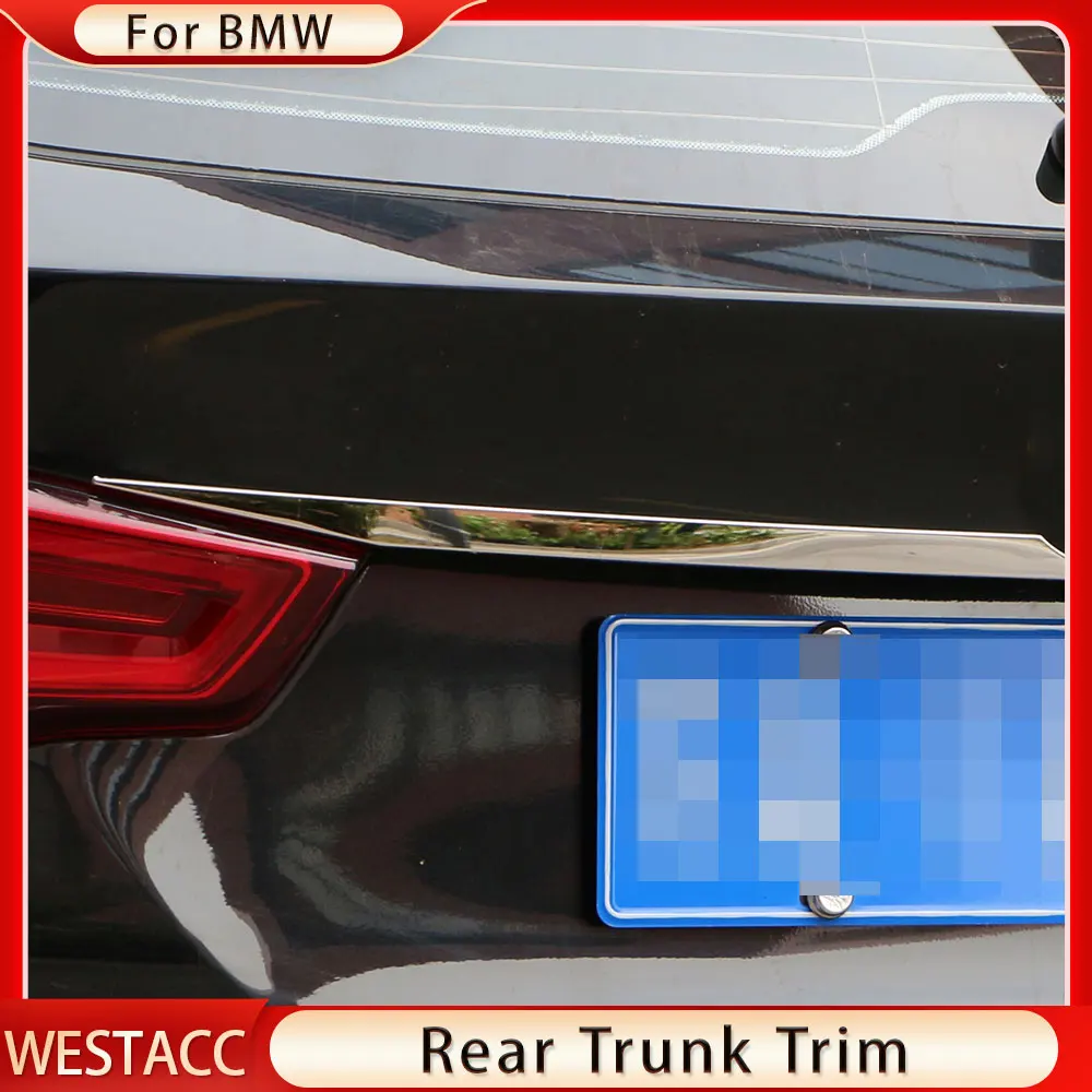 Đồng Hồ Nam Dây Thép Không Gỉ Xe Phía Sau Cửa Cốp Xe Trang Trí Miếng Dán Chống Trầy Cho Xe BMW X3 G01 2018 2019 2020 2021 2022 Phụ Kiện